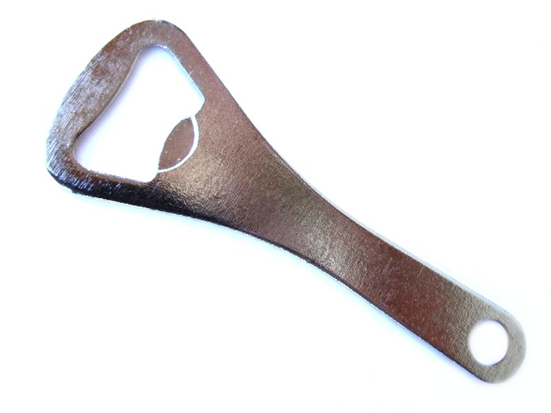 2x Flaschenöffner Metall einfach verchromt 2x Flaschenöffner Metall einfach verchromt