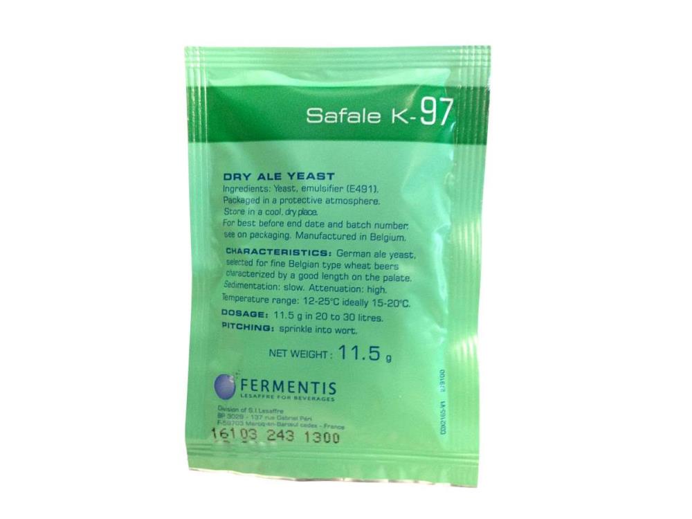 SafAle K-97 Bierhefe trocken obergärig 11,5g SafAle K-97 Bierhefe trocken obergärig 11,5g