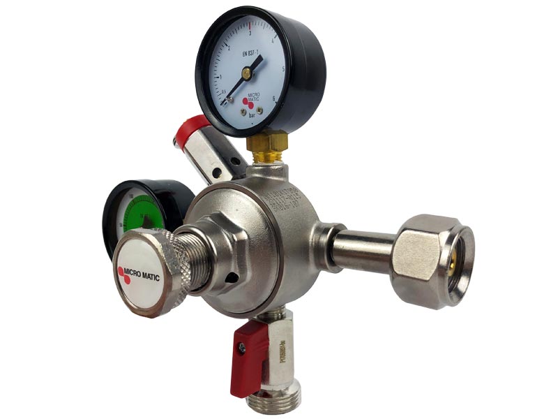 CO2-Druckminderer 3bar 1 leitig Micro Matic Typ Premium Bier CO2-Druckminderer 3bar 1 leitig Micro Matic Typ Premium Bier