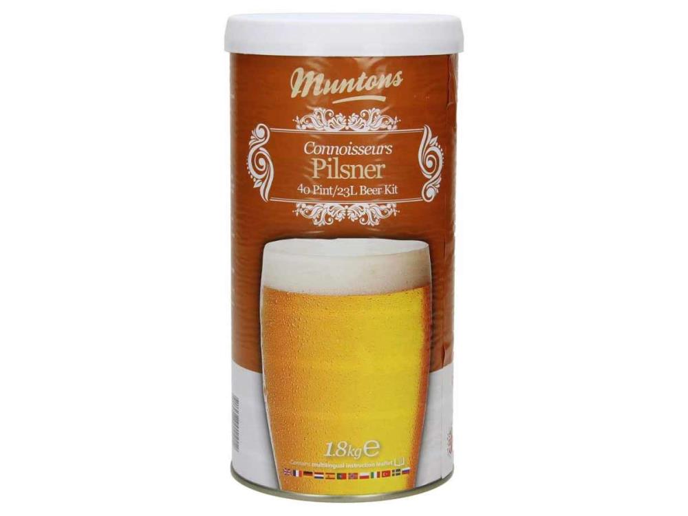Malzextrakt Bierkit Muntons Pilsner 1,8 kg gehopft + Hefe Malzextrakt Bierkit Muntons Pilsner 1,8 kg gehopft + Hefe