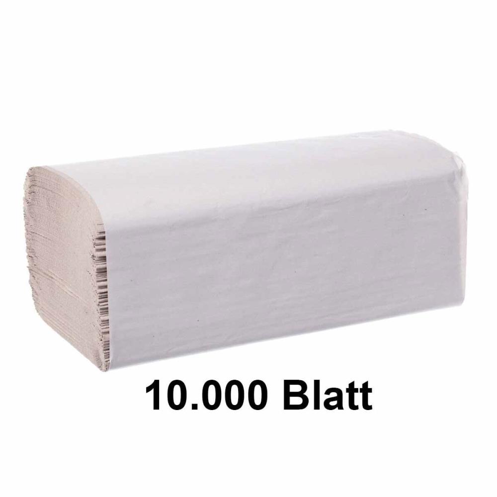 2x Karton Papierhandtücher 20x 250 Stück grau 2x Karton Papierhandtücher 20x 250 Stück grau