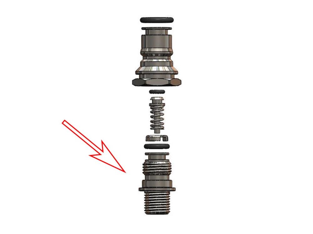 Adapter 1/4 Zoll AG + Tankverschraubung NC CC Adapter 1/4 Zoll AG + Tankverschraubung NC CC