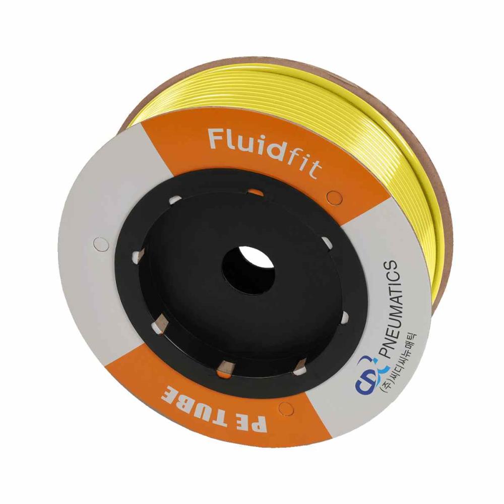 Lebensmittelschlauch LLDPE (NSF) 8 mm für Steckverbinder – gelb