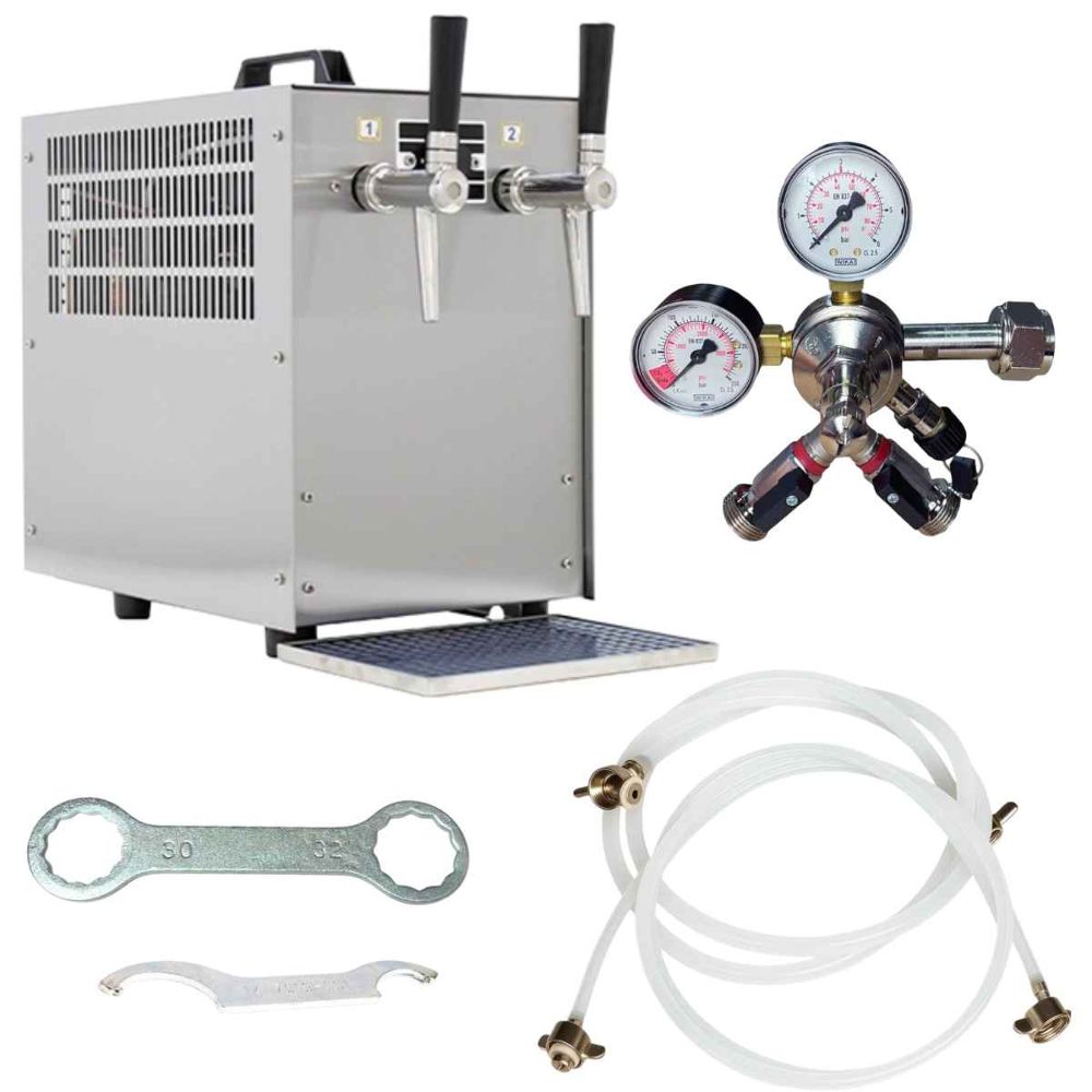 Bierkoffer 60 l/h Oprema Trockenkühler 2 leitig Zapfanlage Basis Set