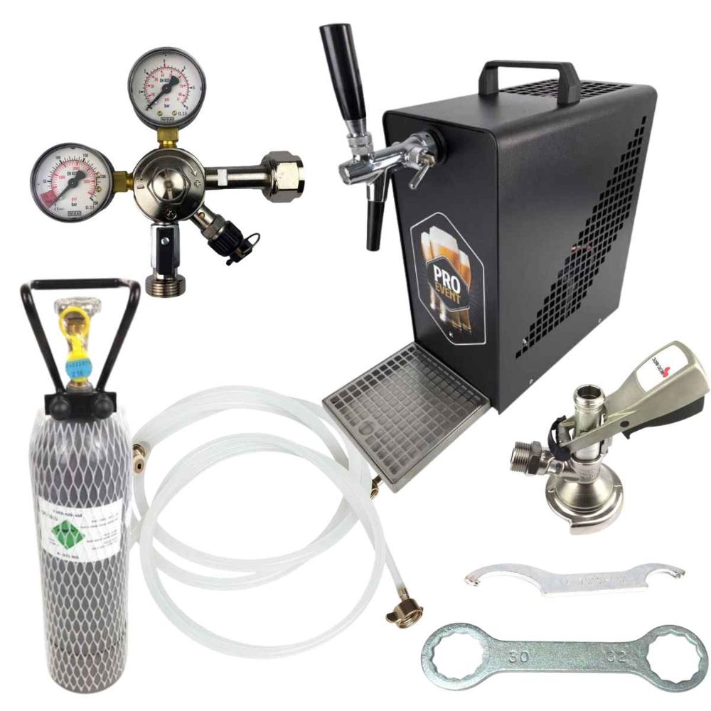 Mini Durchlaufkühler 25 l/h Oprema Schwarz 1 leitig Zapfanlage Komplett Set Mini Durchlaufkühler 25 l/h Oprema Schwarz 1 leitig Zapfanlage Komplett Set