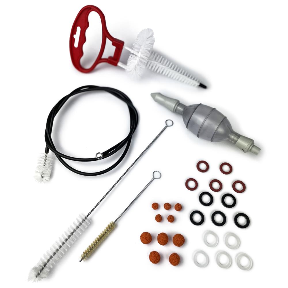 30 tlg. Bürstenset mit Dichtungen und Schwammkugeln Nr.8 30 tlg. Bürstenset mit Dichtungen und Schwammkugeln Nr.8