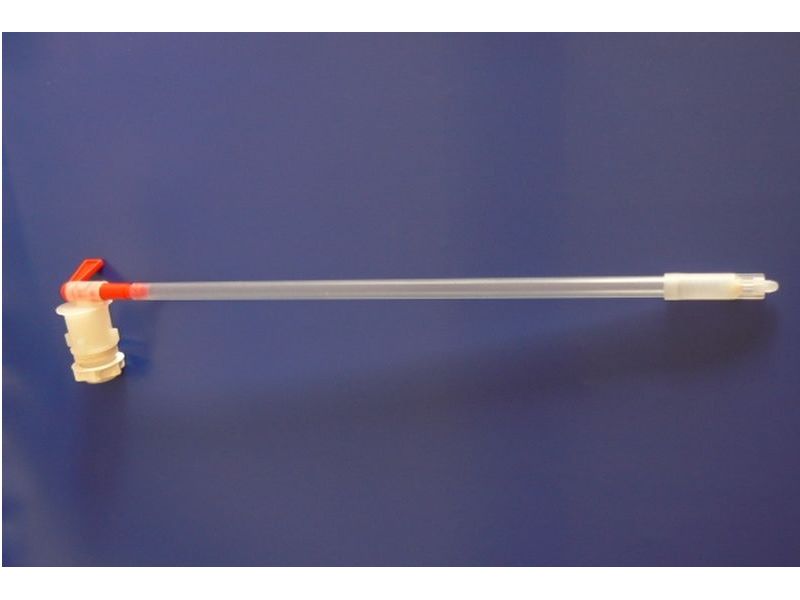 Ablaßhahn + Abfüllröhrchen Variante 2 Ablaßhahn + Abfüllröhrchen Variante 2