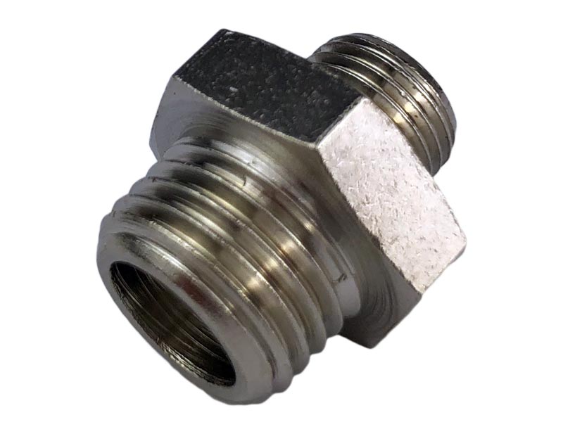 Doppelnippel Verbinder 1/8" AG auf 1/4" AG MSv Doppelnippel Verbinder 1/8" AG auf 1/4" AG MSv