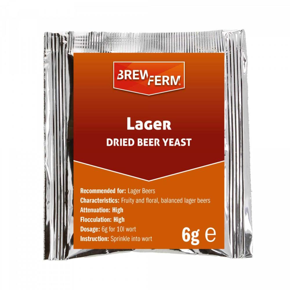 Brewferm Lager 6g untergärige Bierhefe trocken Brewferm Lager 6g untergärige Bierhefe trocken
