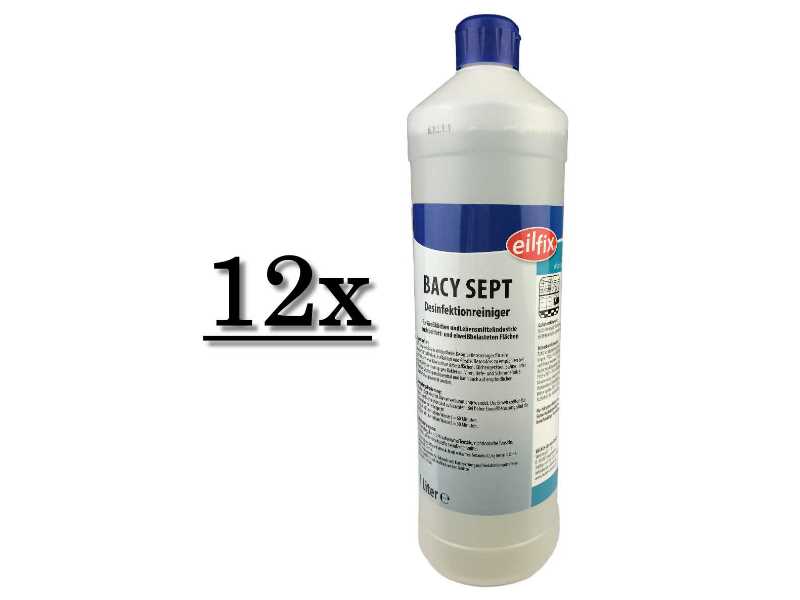 12x Eilfix Bacy Sept Desinfektionsreiniger 1 Liter