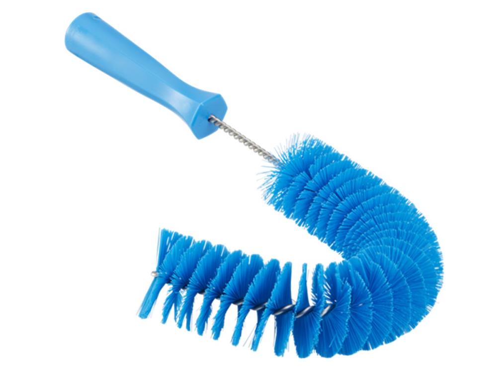 Vikan brush curved Ø55 mm, 360 mm, medium, blue