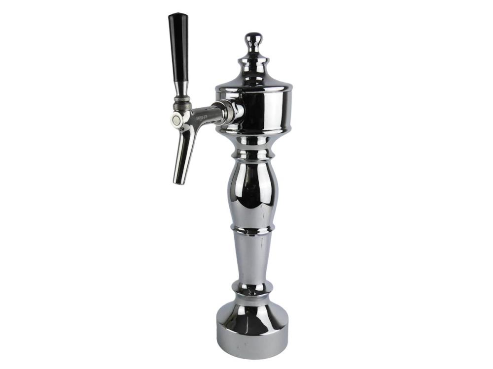 Bar column, Flemish shape, 1 conductor in chrome