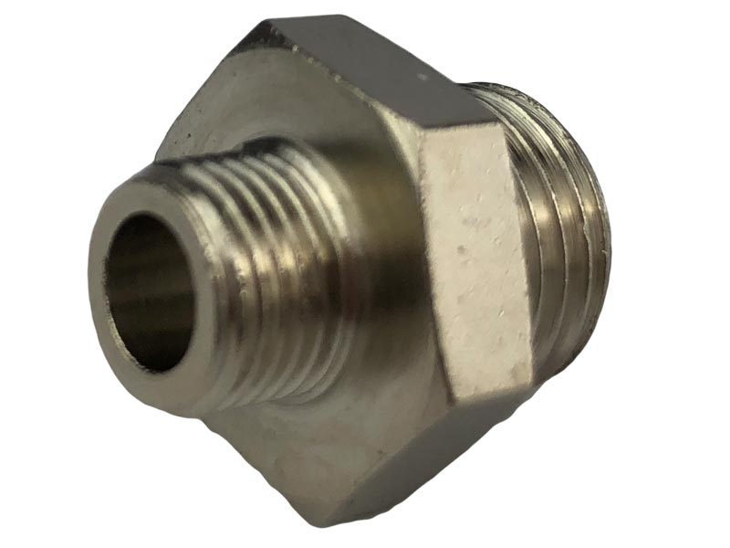 Doppelnippel Verbinder 1/8" AG auf 1/4" AG MSv Doppelnippel Verbinder 1/8" AG auf 1/4" AG MSv