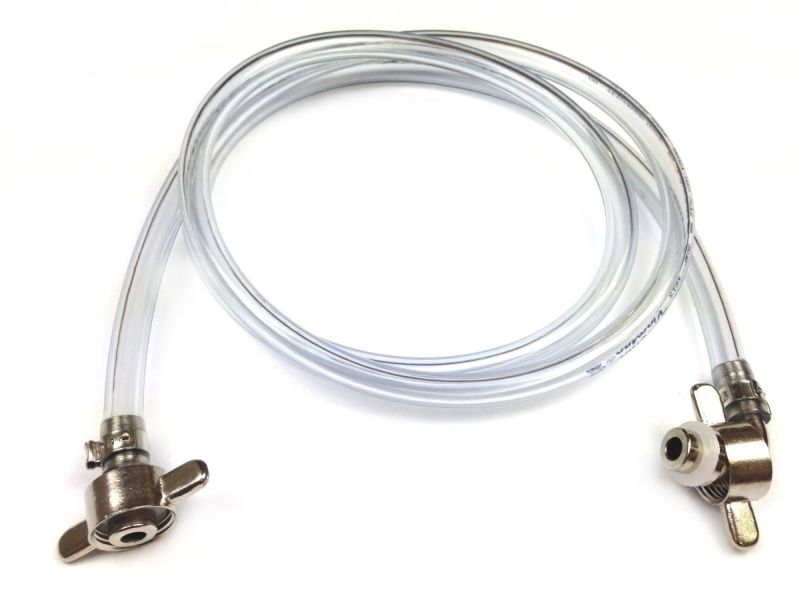 Soft beer hose completely assembled 10mm 1.5 meters