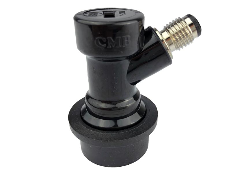 Plug-in coupling Pepsi NC black for drinks with 7/16 UNF thread