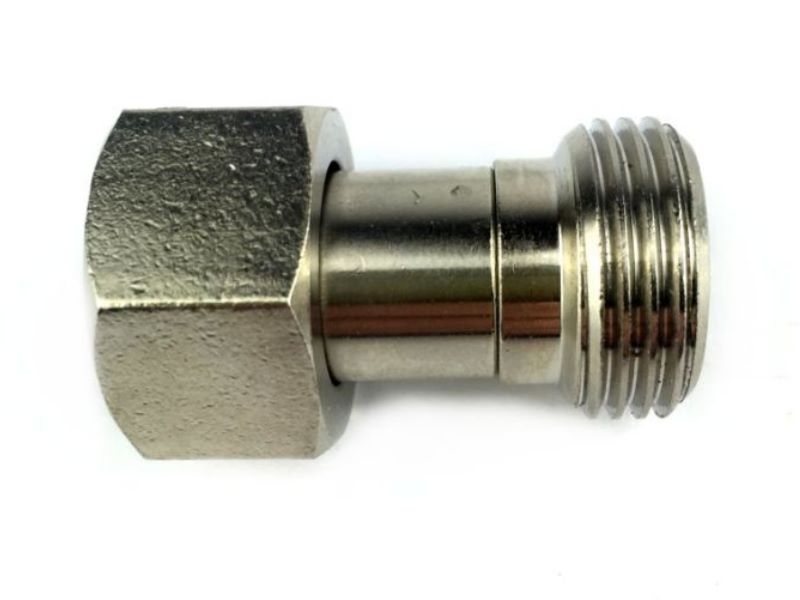 Adapter connector from 3/4 inch female hexagonal to 5/8 inch male (X)