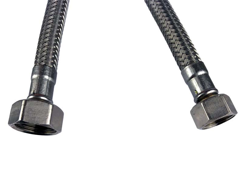 Flexschlauch 300mm mit 1x 1/2" und 1x 3/8" Innengewinde Flexschlauch 300mm mit 1x 1/2" und 1x 3/8" Innengewinde