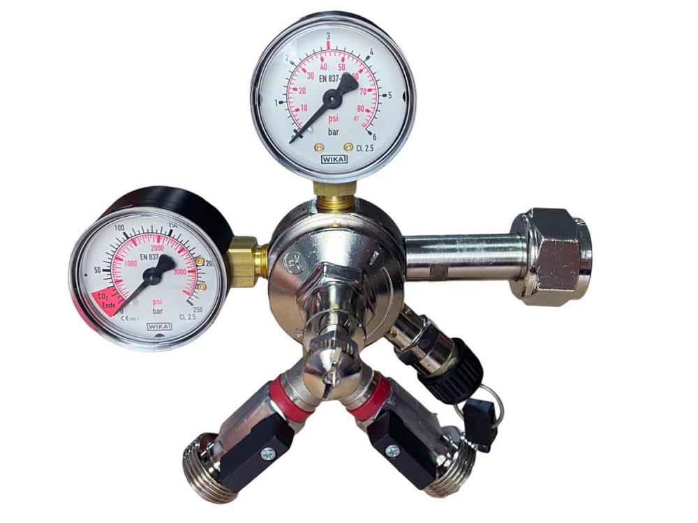 CO2 pressure reducer 3bar 1 line OxyTurbo