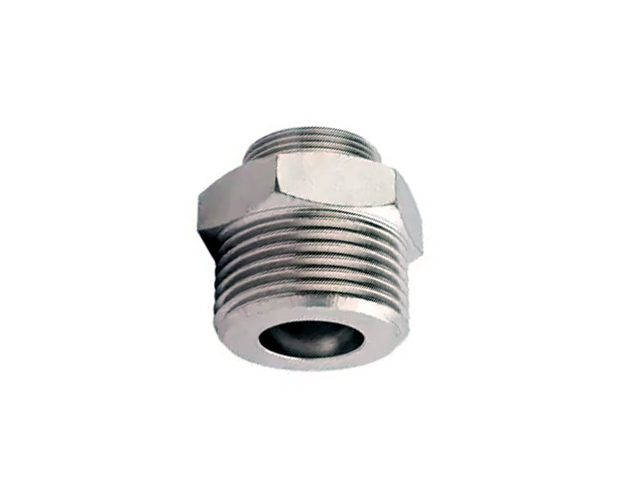 Adapter metal 1/2" BSF female thread to 7/16" UNF male thread