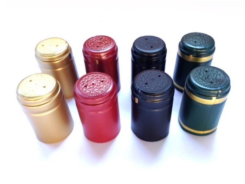 100 shrink capsules in gold for wine corks Corks