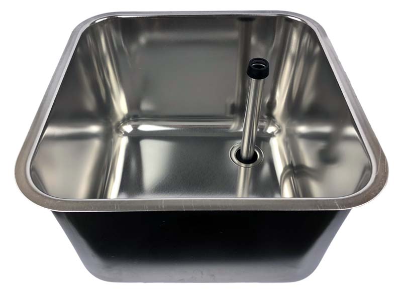 Sink made of CNS 400x400x300 with accessories complete