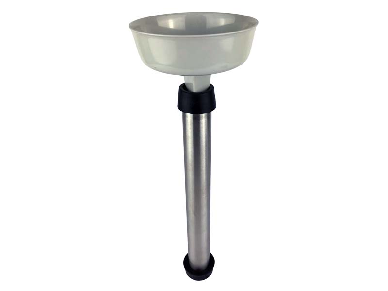 Funnel for residue pouring suitable for standpipe