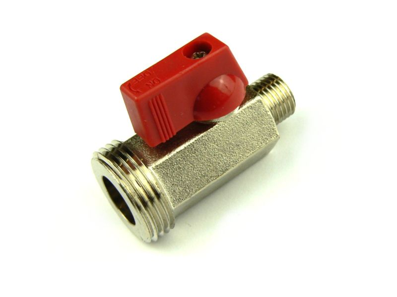 Absperrhahn 1-leitig 1x 1/4" AG 1x 3/4" AG für Co2 N2 Druckminderer Absperrhahn 1-leitig 1x 1/4" AG 1x 3/4" AG für Co2 N2 Druckminderer