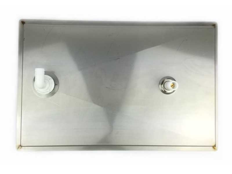 Drip tray with glass shower 480x313 mm for recessing