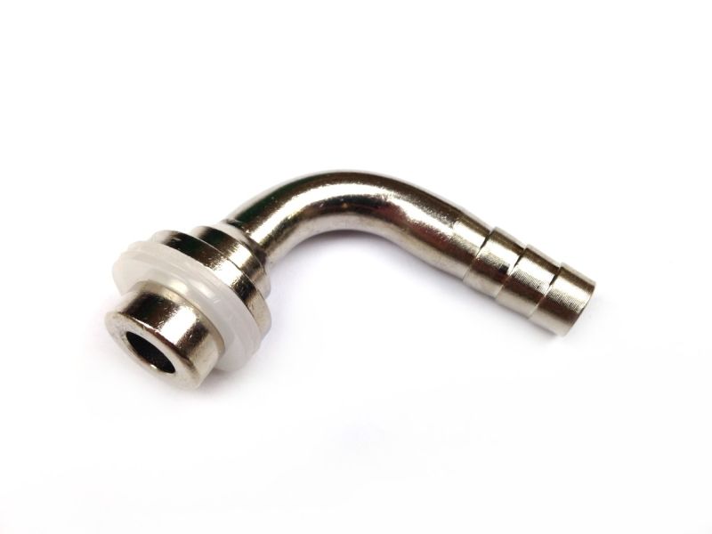 Bierschlauchtülle gebogen 90° Edelstahl 7mm Bierschlauchtülle gebogen 90° Edelstahl 7mm