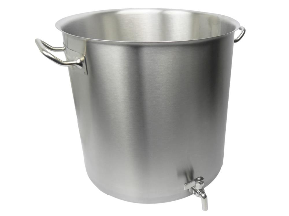 Brewing pot 26 liters stainless steel with drain cock