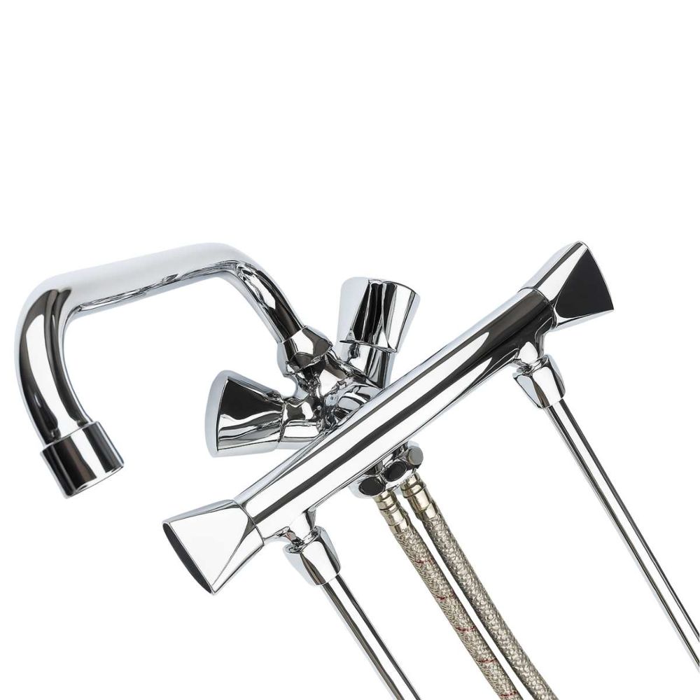 Mischbatterie Theke 2 Becken Druck