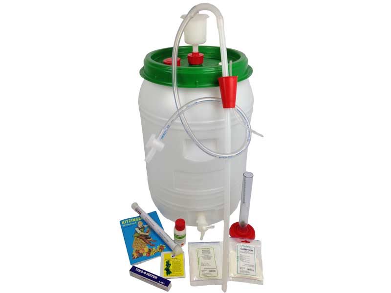 Starter set for making wine yourself with fermentation barrel 60l large