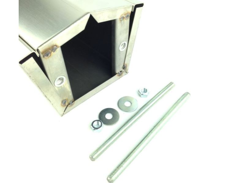 Schanksäule eckig aus Edelstahl 2 leitig ohne Zapfhähne Schanksäule eckig aus Edelstahl 2 leitig ohne Zapfhähne