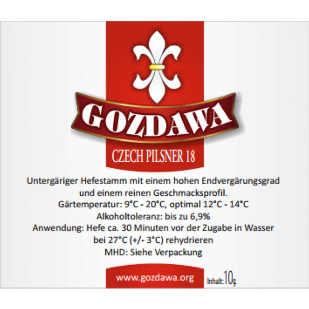 Gozdawa Czech Pilsner 18 (CP18) Bierhefe untergärig 10g