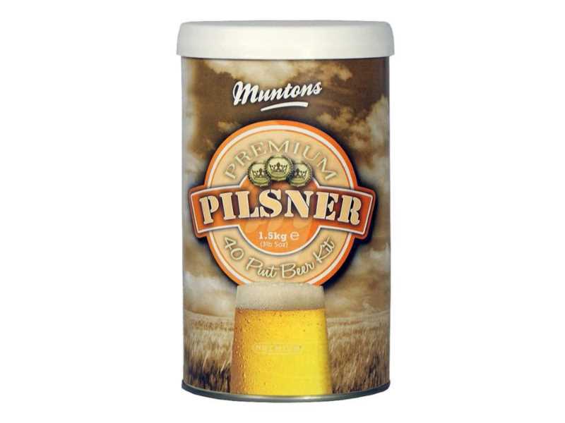 Malt extract Muntons Premium Pilsener hopped 1.5 kg with yeast