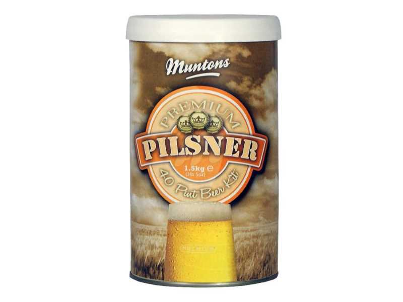 Malzextrakt Muntons Premium Pilsener gehopft 1,5 kg mit Hefe Malzextrakt Muntons Premium Pilsener gehopft 1,5 kg mit Hefe