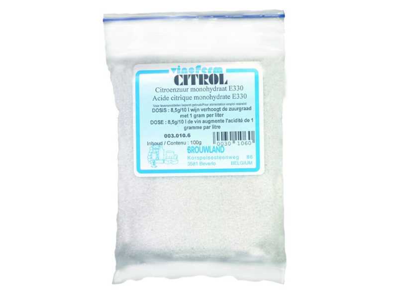 Zitronensäure VINOFERM Citrol 100gr Zitronensäure VINOFERM Citrol 100gr
