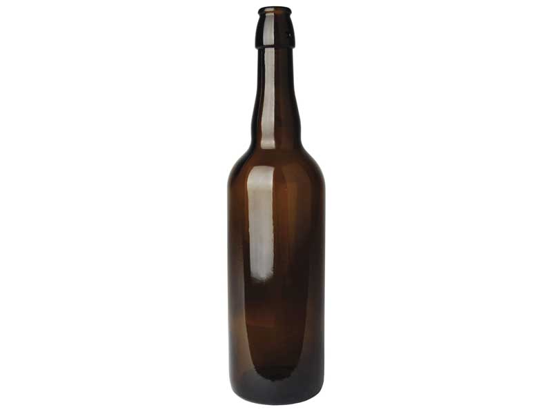 Swingtop bottle 75 cl, brown, without cap, COMBI, carton 12 pieces