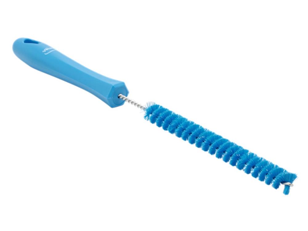 Vikan pipe brush with handle, Ø15 mm, 310 mm, hard, blue