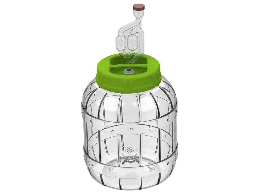 Fermentation balloon Wine balloon Fermentation bottle 10 l liter with basket