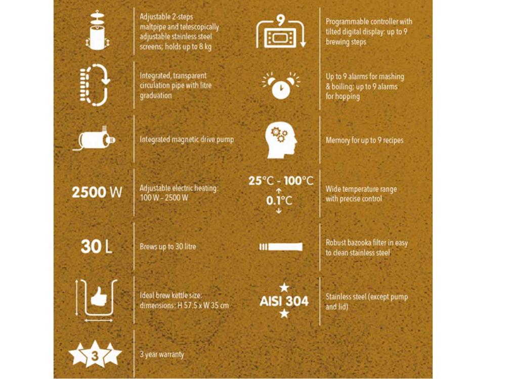 Brew Monk™ 30L Brauanlage mit WLAN + Zubehör