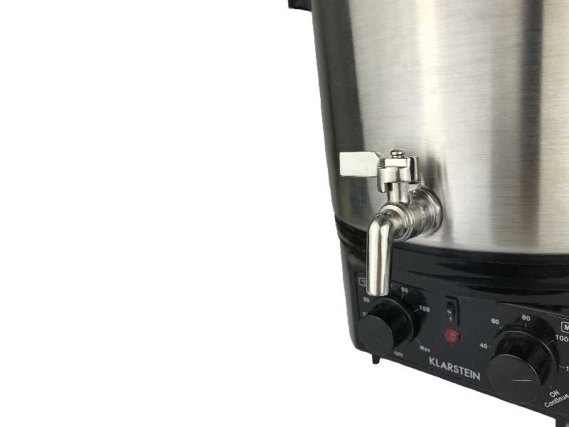 Complete brewing system with lautering attachment, fermentation bucket and mash bag