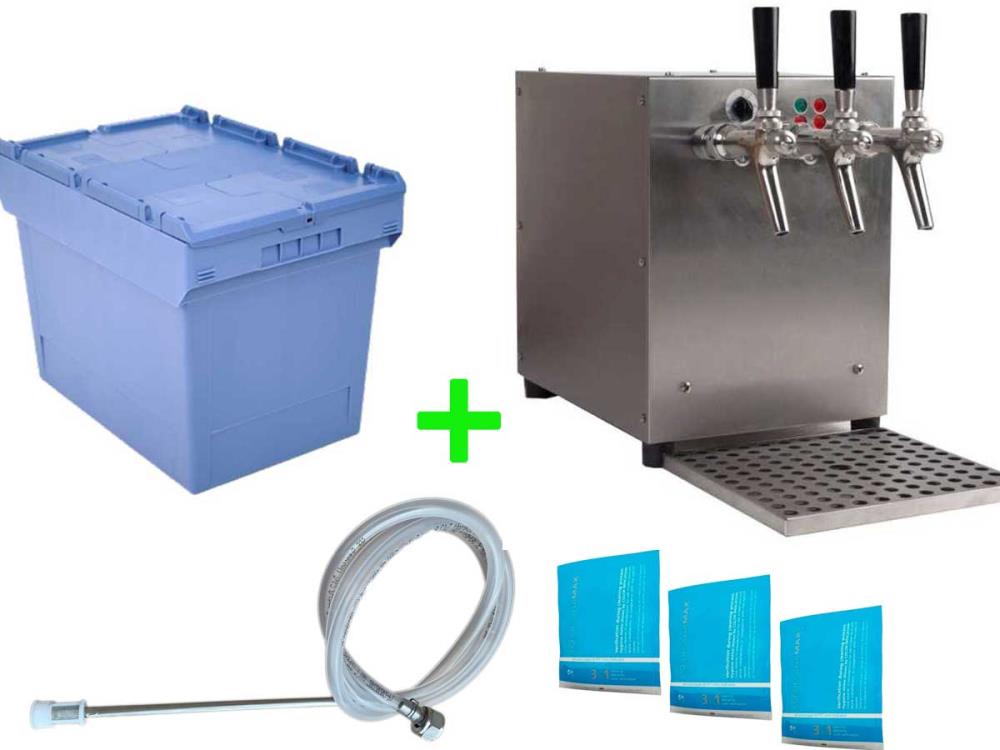 Glühweinzapfanlage, 9 KW, 100 l/h, 3 Zapfhähne, mit elektrischen Pumpen, Edelstahl von Koch Schankanlagen Glühweinzapfanlage, 9 KW, 100 l/h, 3 Zapfhähne, mit elektrischen Pumpen, Edelstahl von Koch Schankanlagen