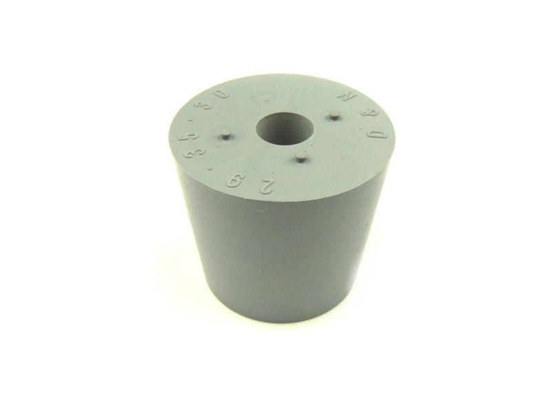 Gummi Stopfen 35/29 mit 9mm Bohrung
