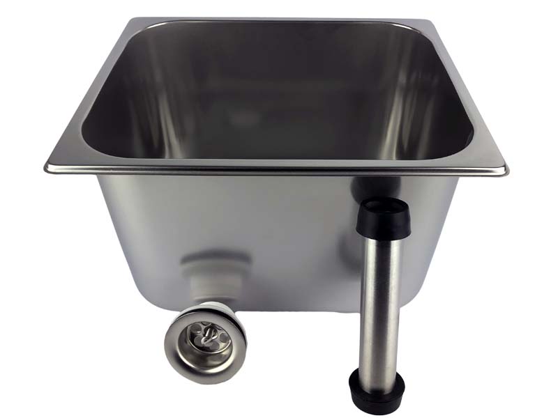 Gastronorm 330x300x200 sink with accessories