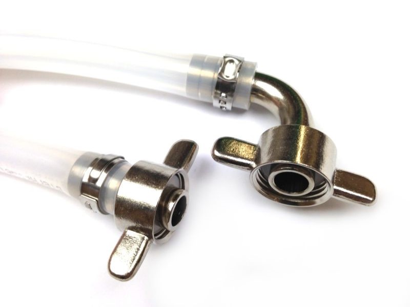 Bierschlauch Bierleitung in 10mm 1,7m komplett gebrauchsfertig für Zapfanlage Bierschlauch Bierleitung in 10mm 1,7m komplett gebrauchsfertig für Zapfanlage