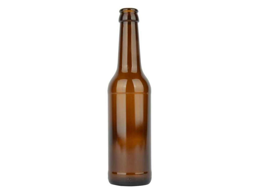 Beer bottle longneck 50 cl, brown, 26 mm, carton 12 pieces