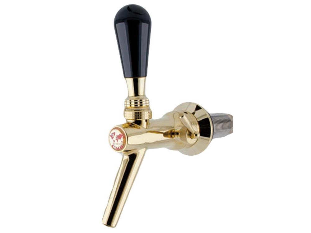 Tap compensator stainless steel gold-plated CMB V10 35mm spigot