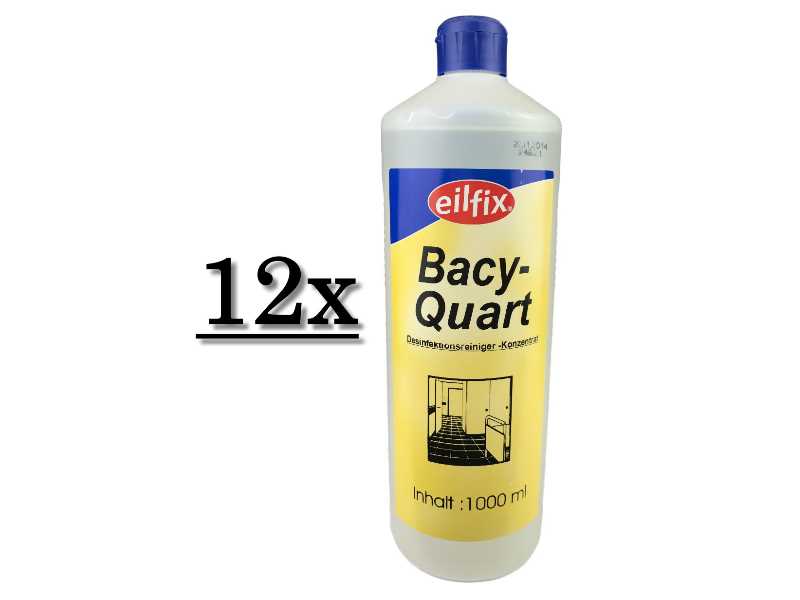 12x Eilfix Bacy Quart Desinfektionsreiniger 1L