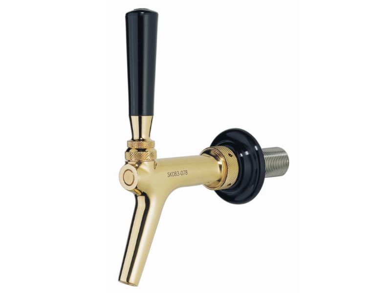 Tap BT1500 piston tap stainless steel gold-plated Cornelius for 4